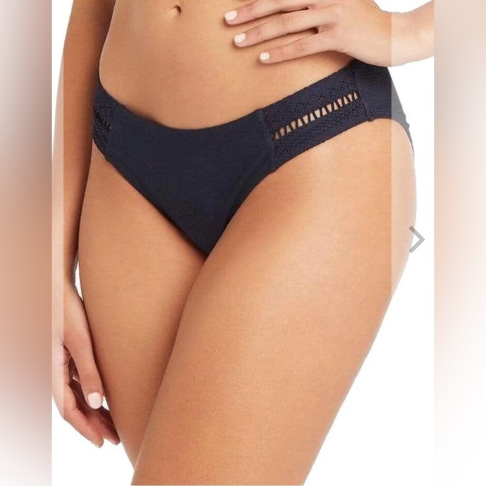 Sea Level Amazing Lace Spliced Hipster Bikini Brief - Night Sky